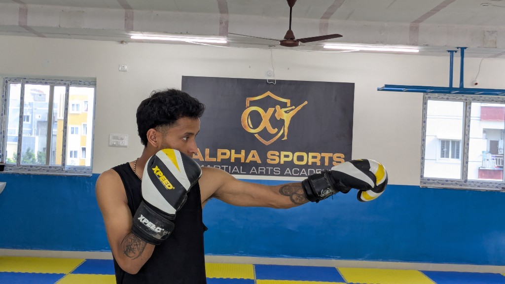 Martial arts training near Hitech City at Alpha Sports Kondapur