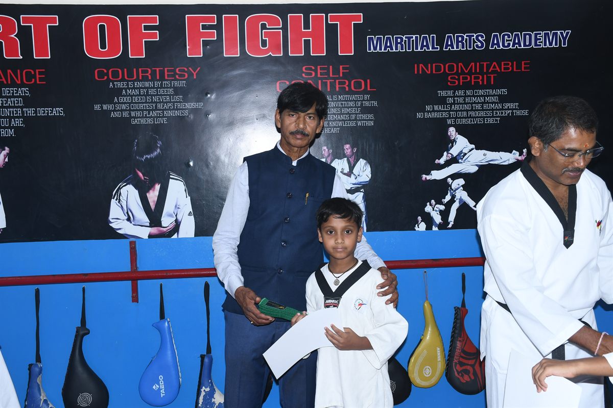 The Art of Fight belt test ceremony, June 2026